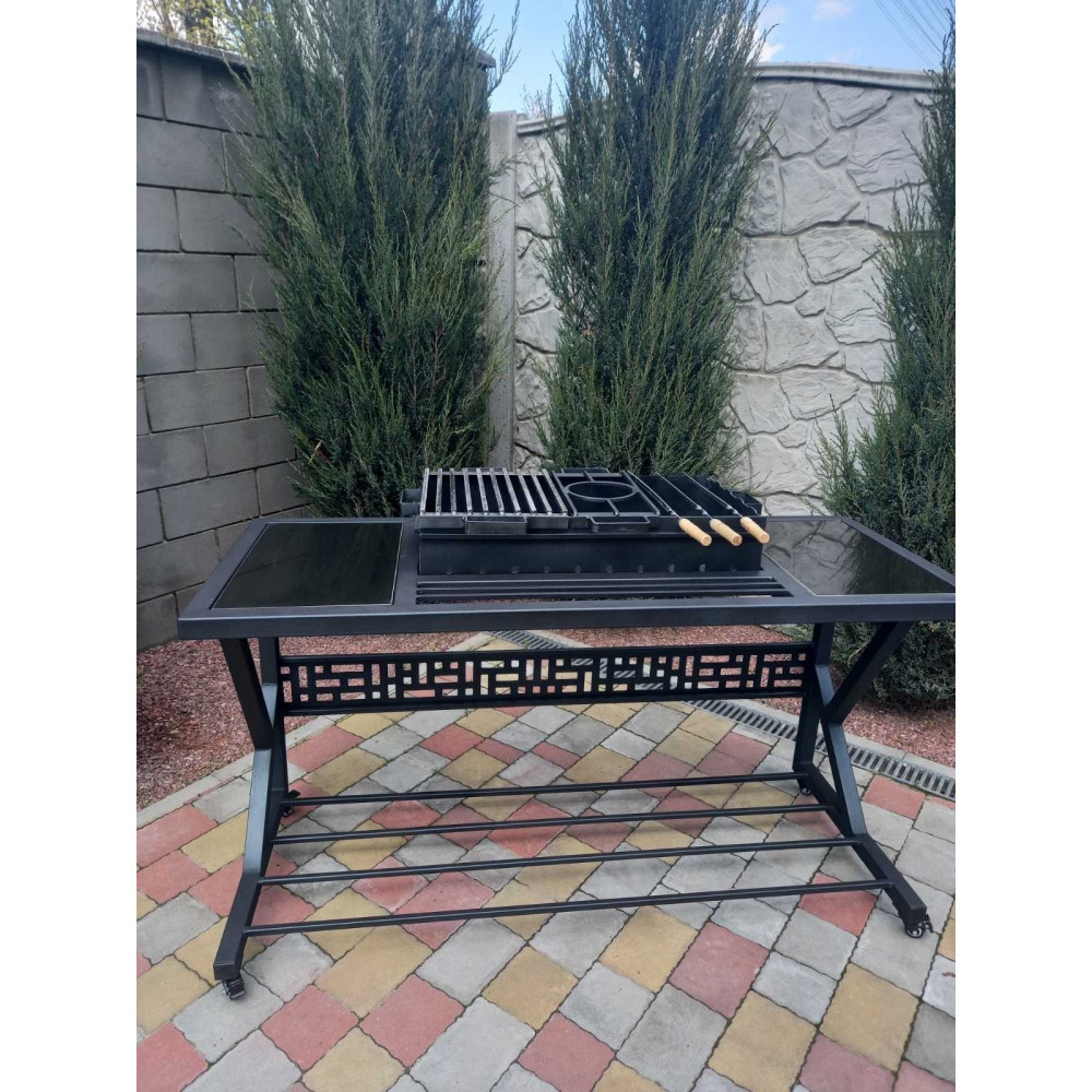 Мангал Лофт 5 мм  на 10 шампурів багатофункціональний