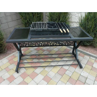 Мангал Лофт 5 мм на 10 шампуров многофункциональный 