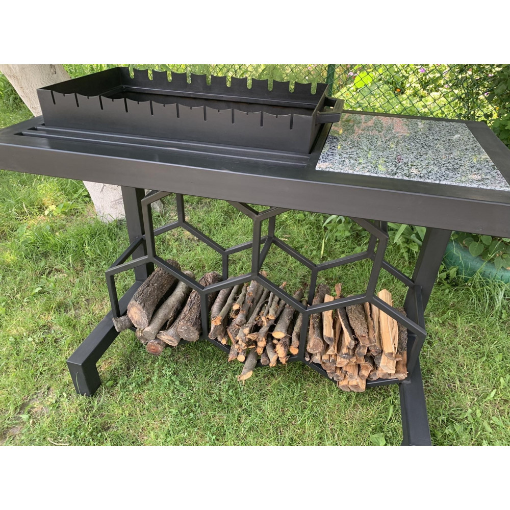 Мангал Лофт на 10 шампурів