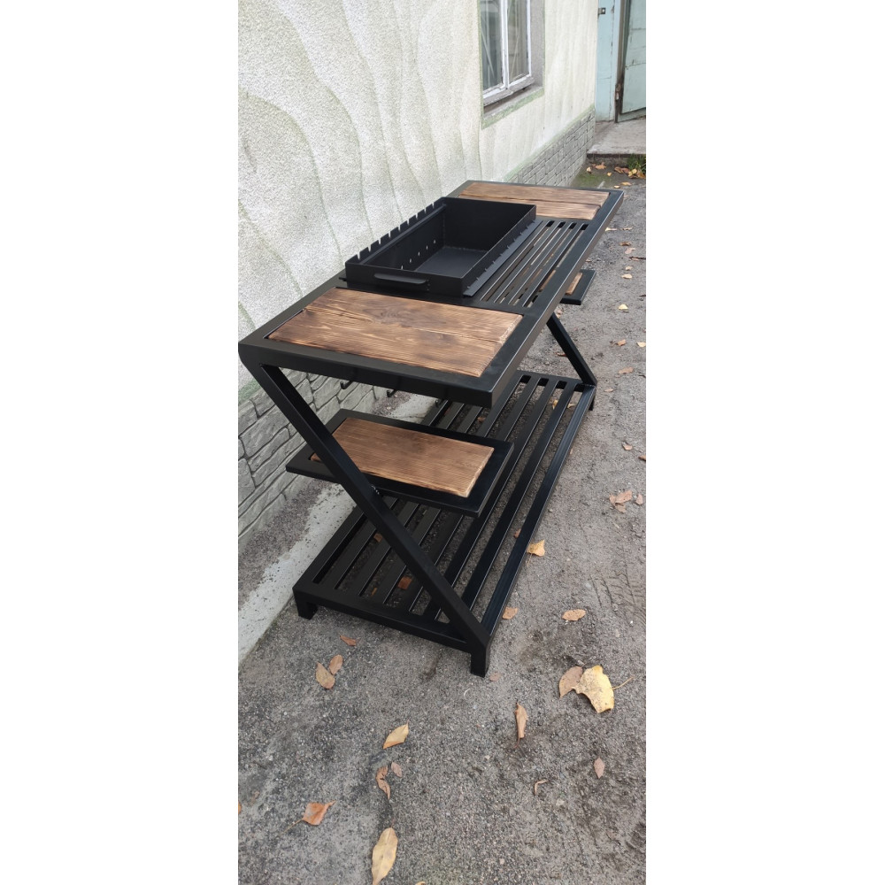 Мангал Лофт на 9 шампурів посилений