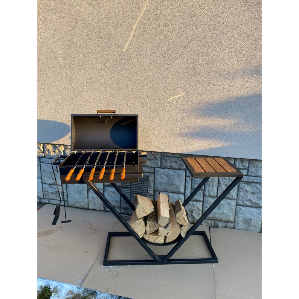 Мангал Лофт-барбекю 4 мм з решіткою-гриль