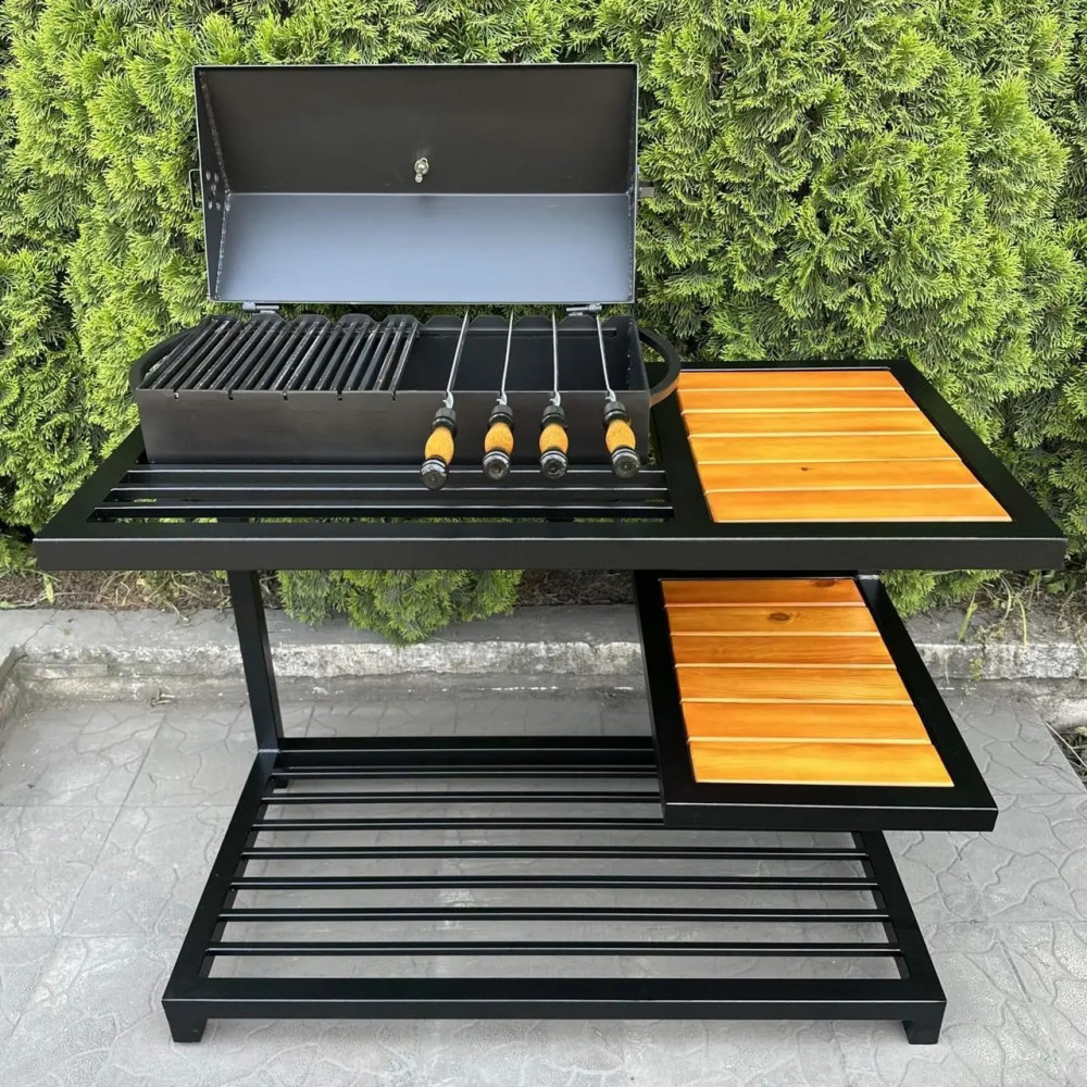 Мангал Лофт-гриль 4 мм на 9 шампурів