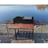 Мангал багатофункціональний розбірний на 11 шампурів, 3 мм + ПОДАРУНОК