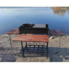 Мангал багатофункціональний розбірний на 11 шампурів, 3 мм + ПОДАРУНОК