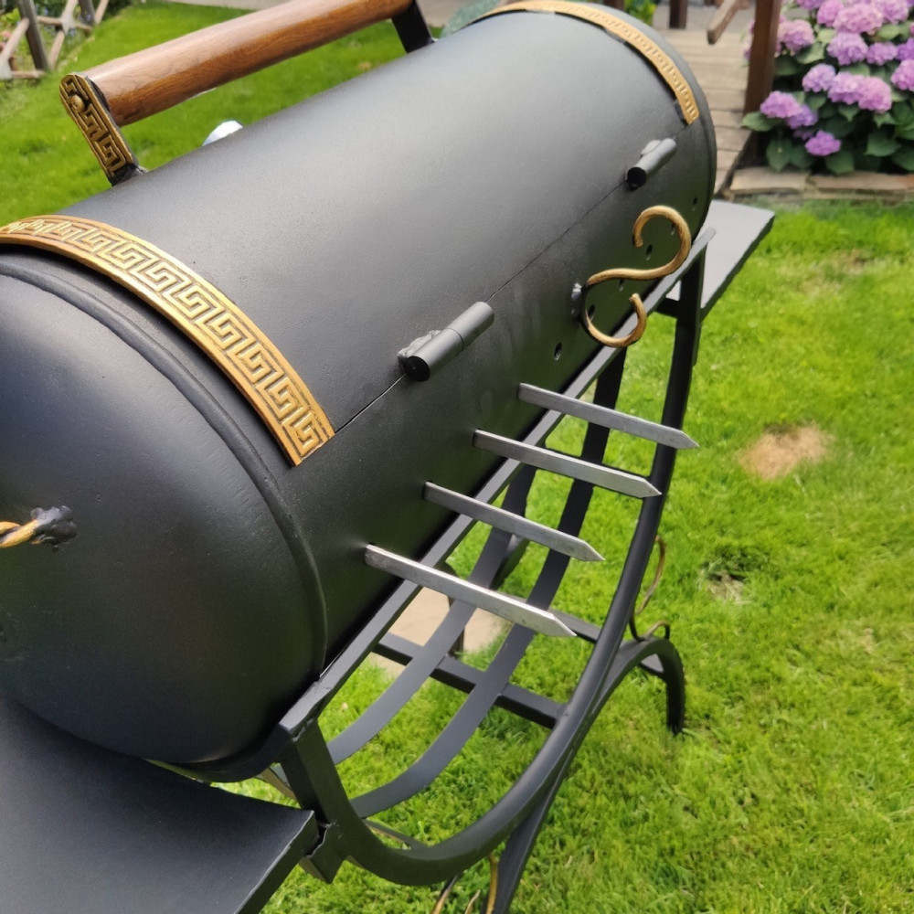 Мангал гриль на 10 шампурів + ПОДАРУНОК