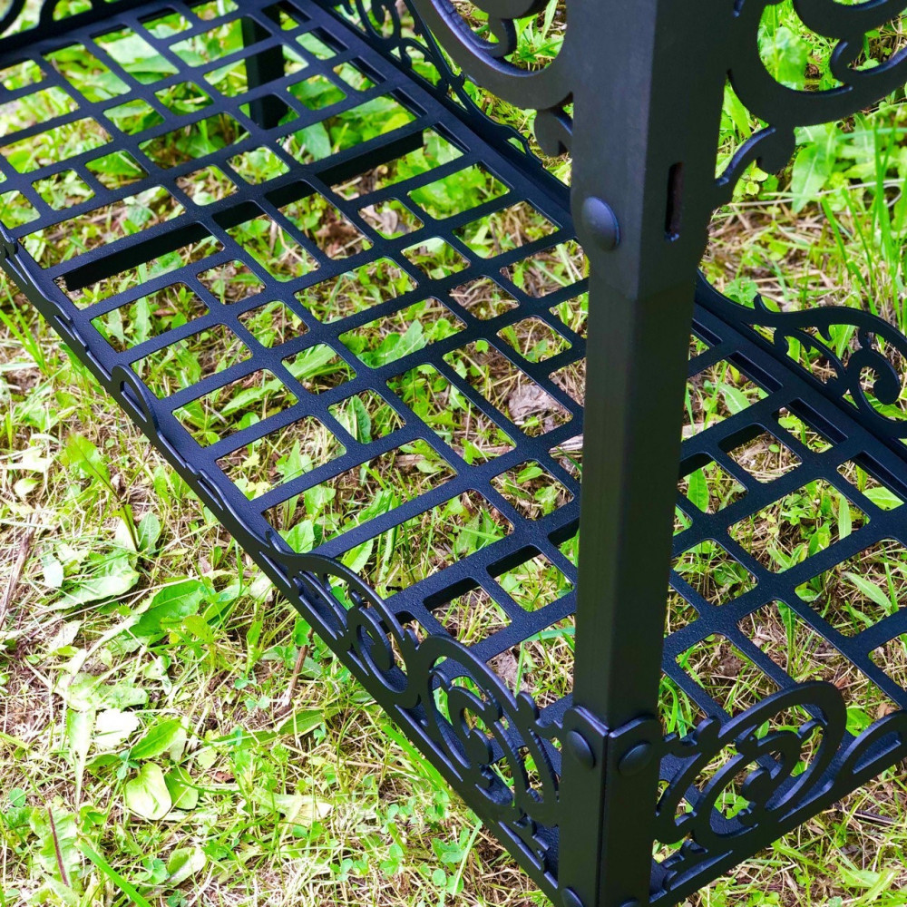 Мангал з дахом 6 мм  на 13 шампурів з підставкою під казан