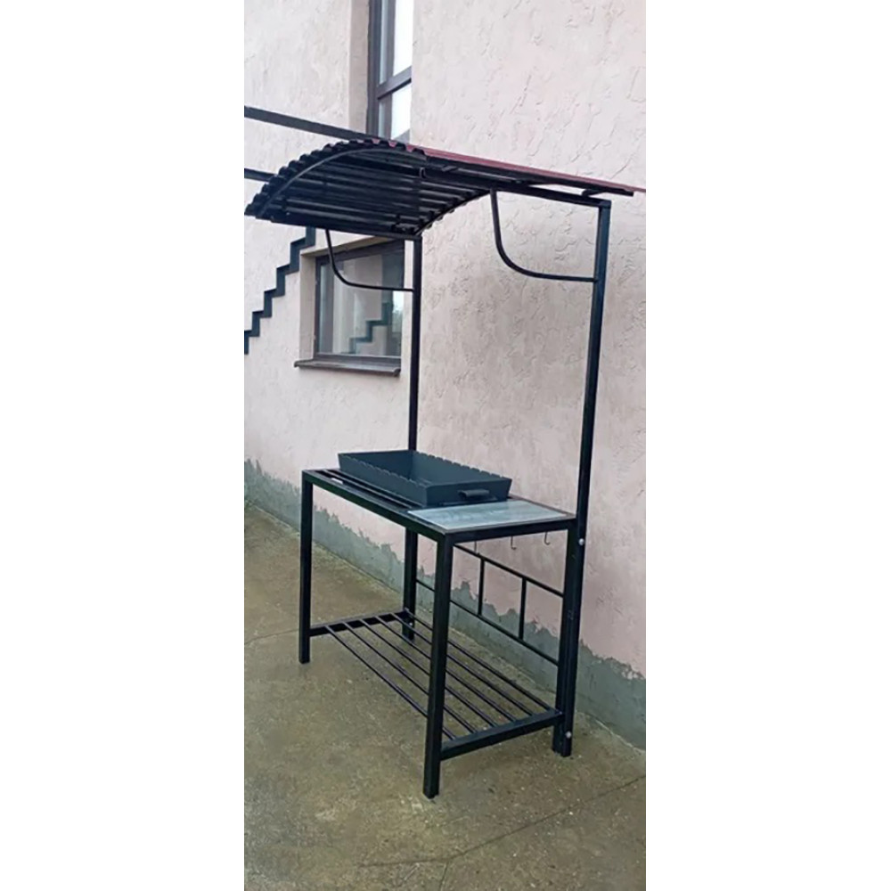 Мангал з дахом на 10 шампурів