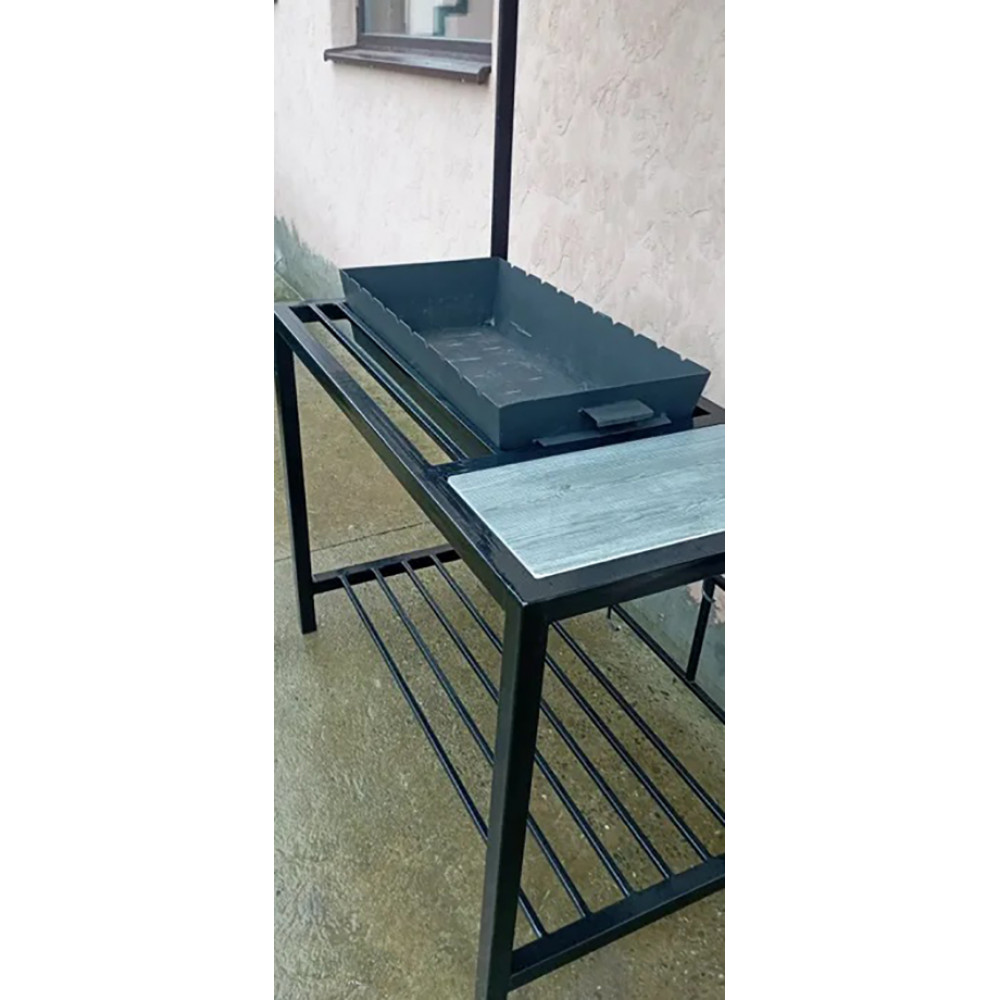 Мангал з дахом на 10 шампурів