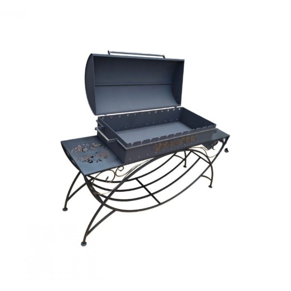 Мангал з кришкою на 12 шампурів