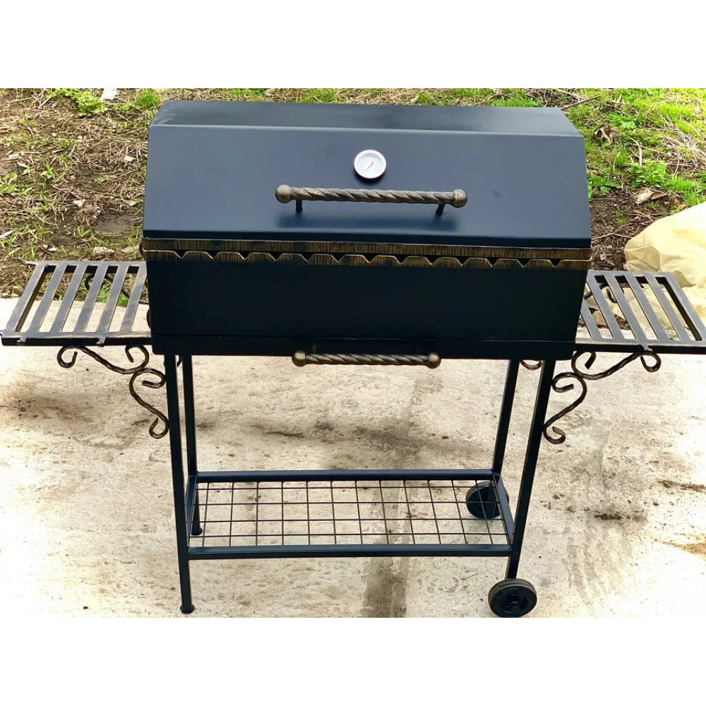 Мангал с крышкой и зольником