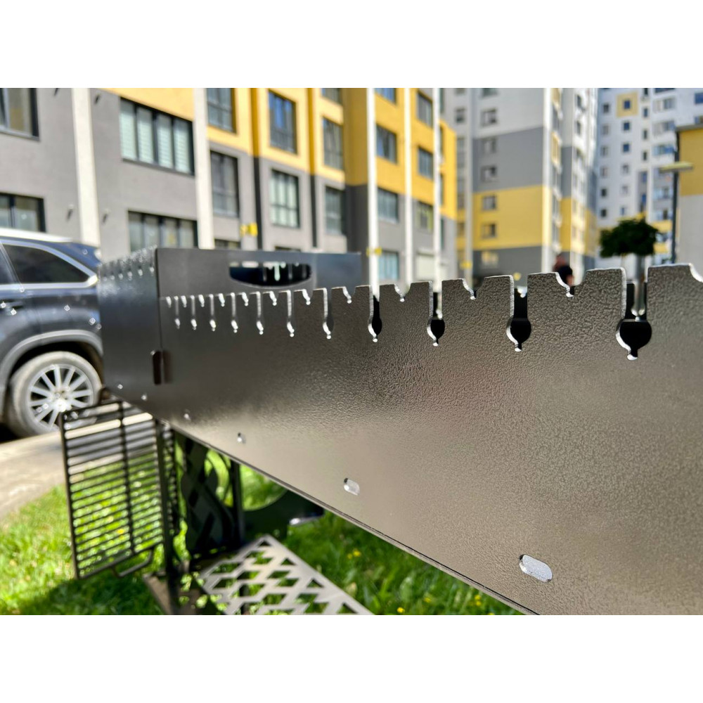 Мангал з пічкою на 11 шампурів