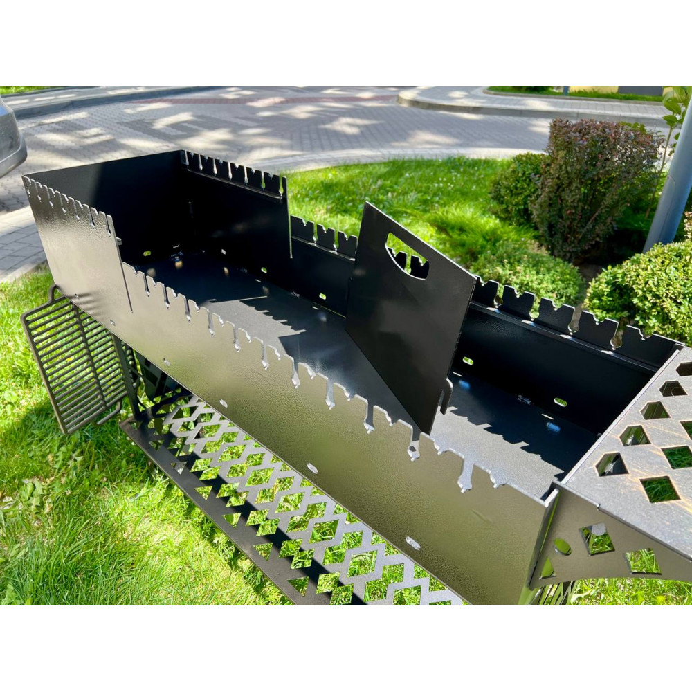 Мангал з пічкою на 11 шампурів