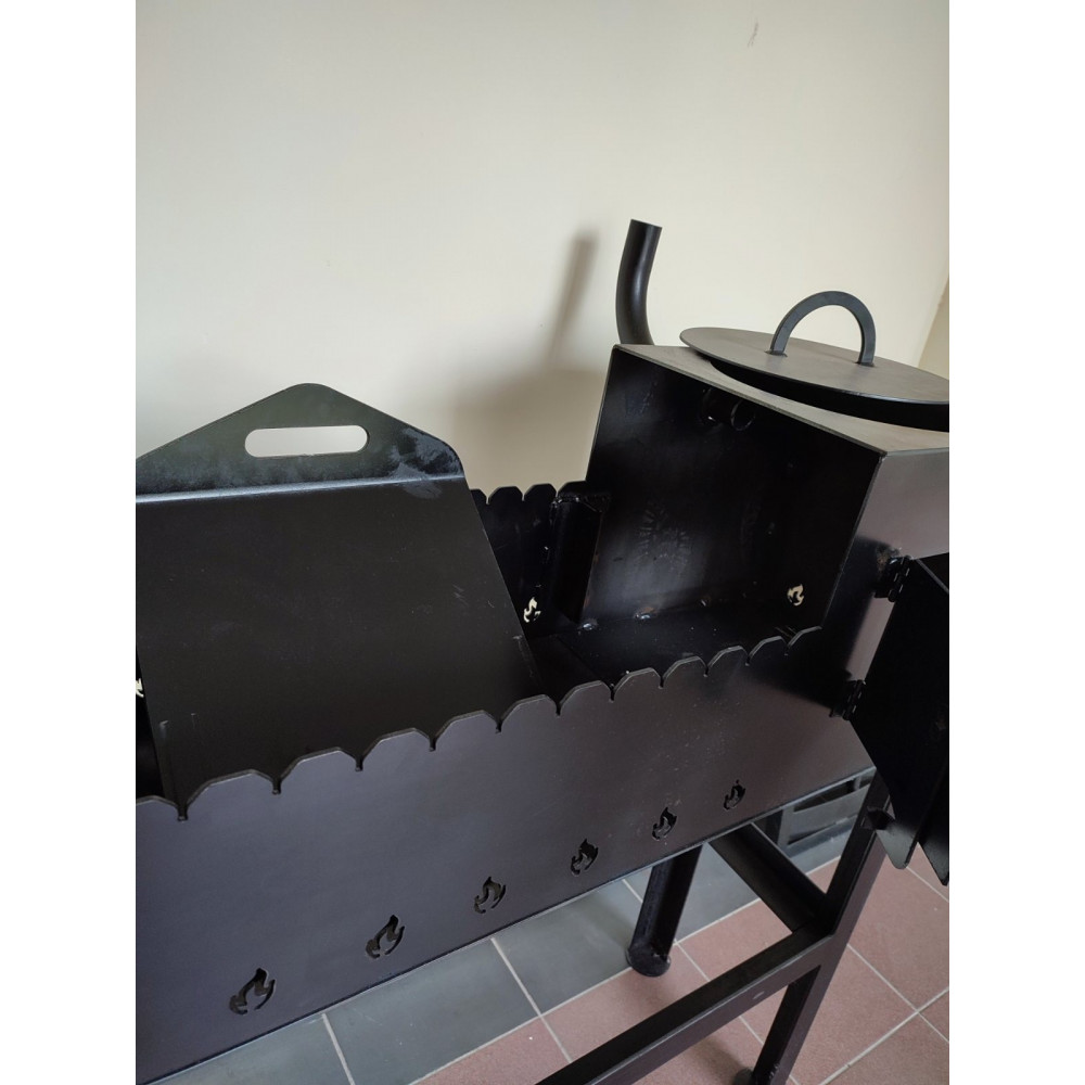 Мангал з пічкою під казан