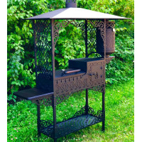 Мангал коптильня з пічкою під казан Quantum 3 в 1 