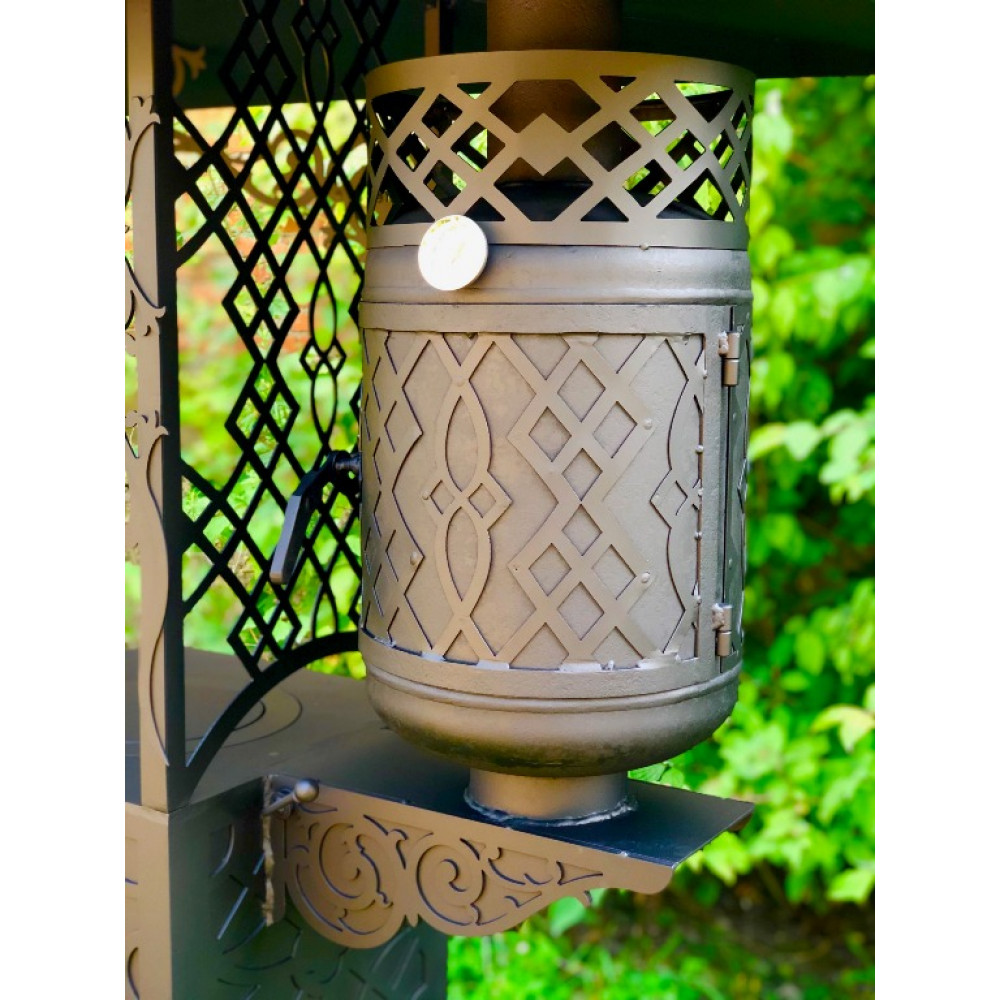 Мангал коптильня з пічкою під казан Quantum 3 в 1 