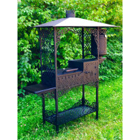 Мангал коптильня з пічкою під казан Quantum 3 в 1 