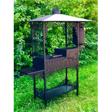 Мангал коптильня з пічкою під казан Quantum 3 в 1 