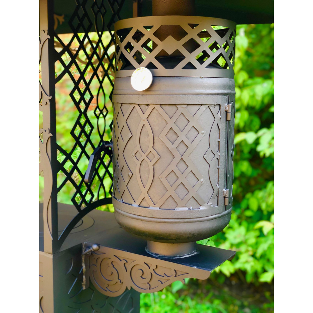 Мангал коптильня з пічкою під казан Quantum 3 в 1 