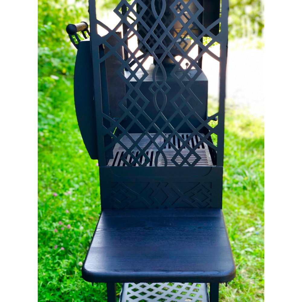 Мангал коптильня з пічкою під казан Quantum 3 в 1 