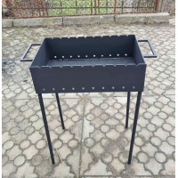 Мангал на 10 шампурів, 4 мм, зйомні ніжки