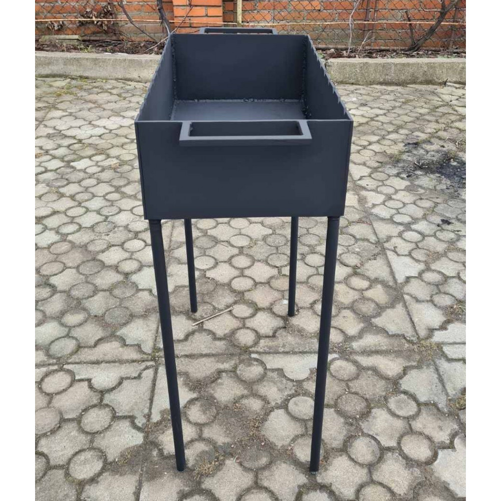 Мангал на 10 шампурів, 4 мм, зйомні ніжки