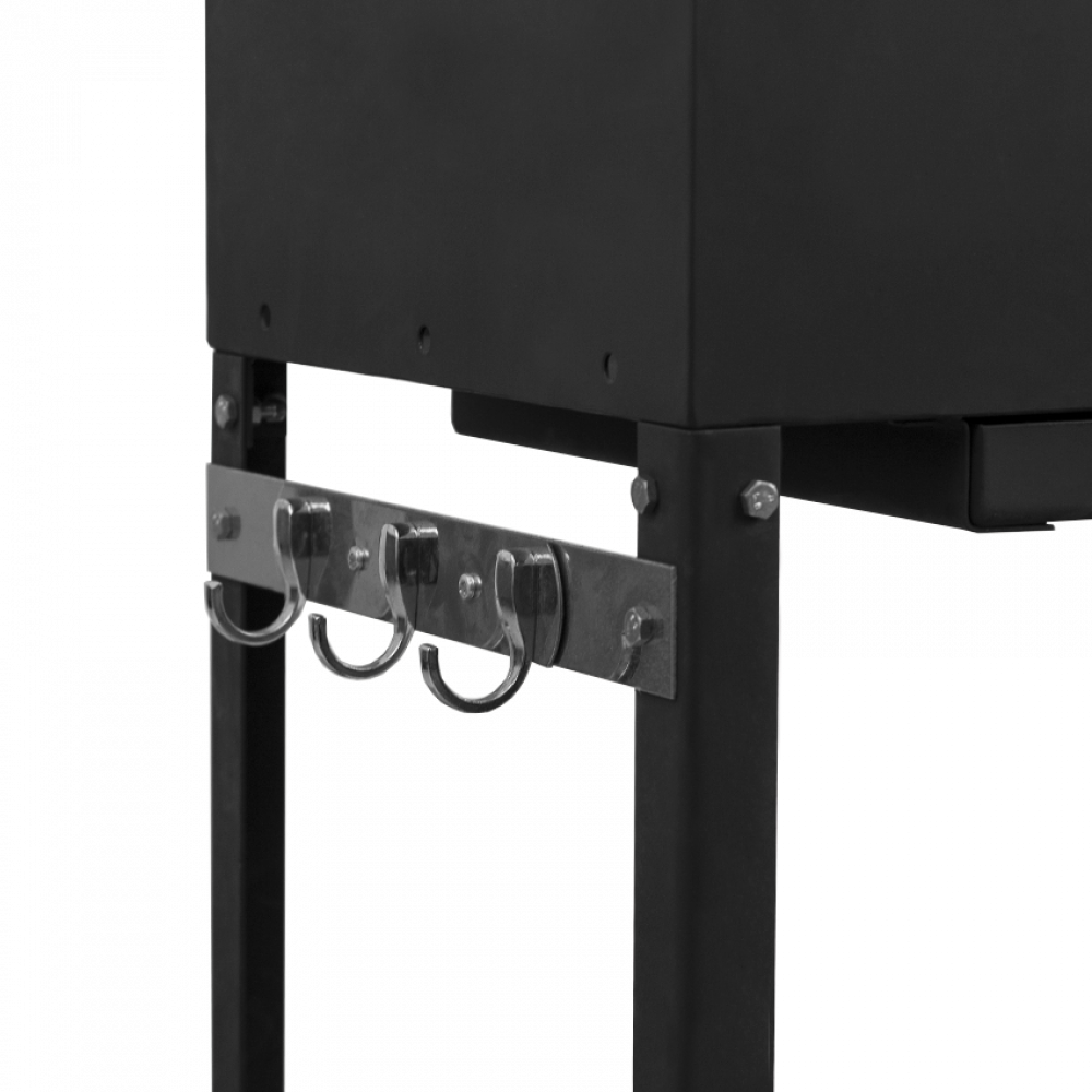 Мангал на колесах Комфорт на 8 шампурів