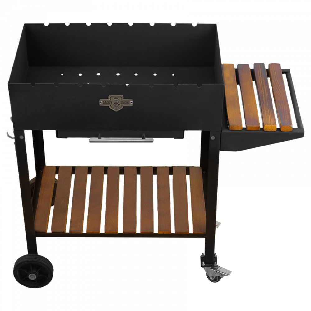 Мангал на колесах Комфорт на 8 шампурів