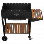 Мангал на колесах Комфорт на 8 шампурів