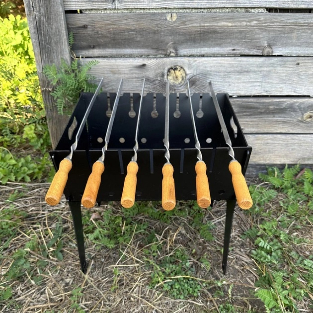 Мангал розбірний 2 мм на 6 шампурів