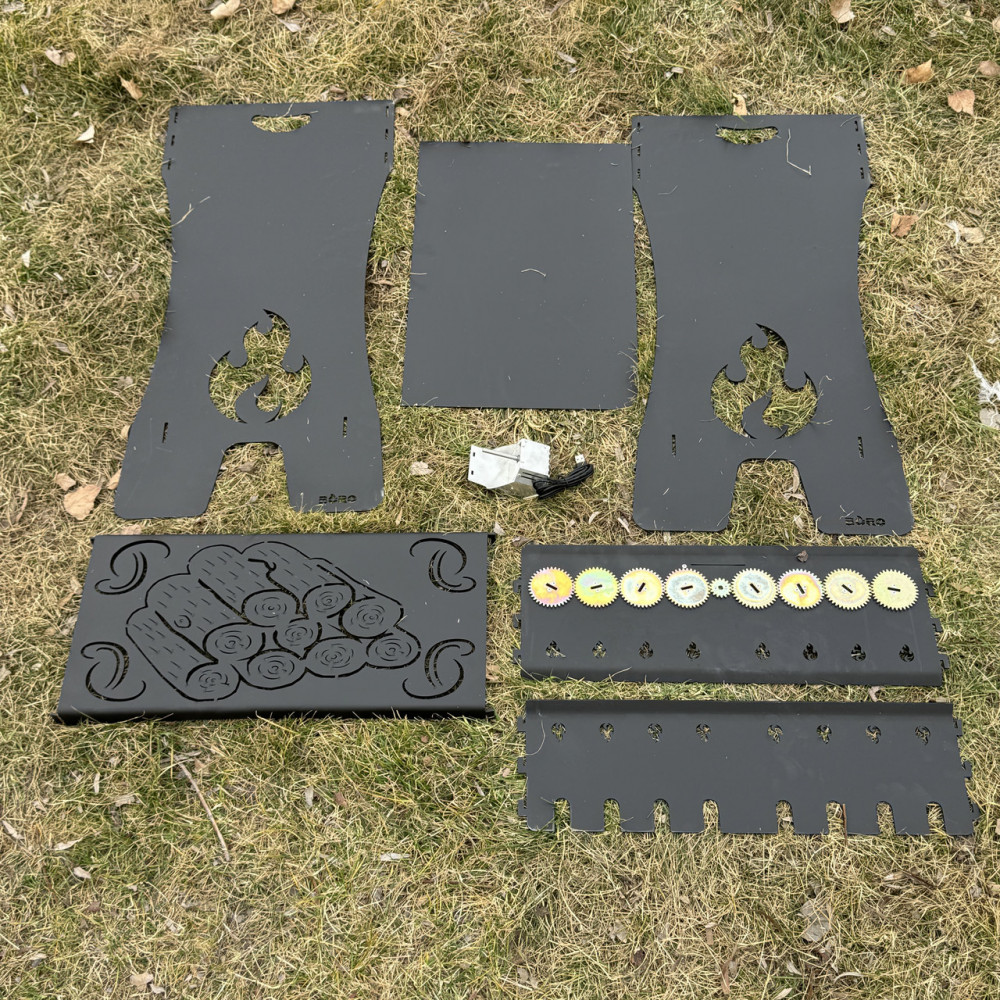 Мангал розбірний 3 мм АВТОМАТИЧНИЙ на 8 - 14 шампурів