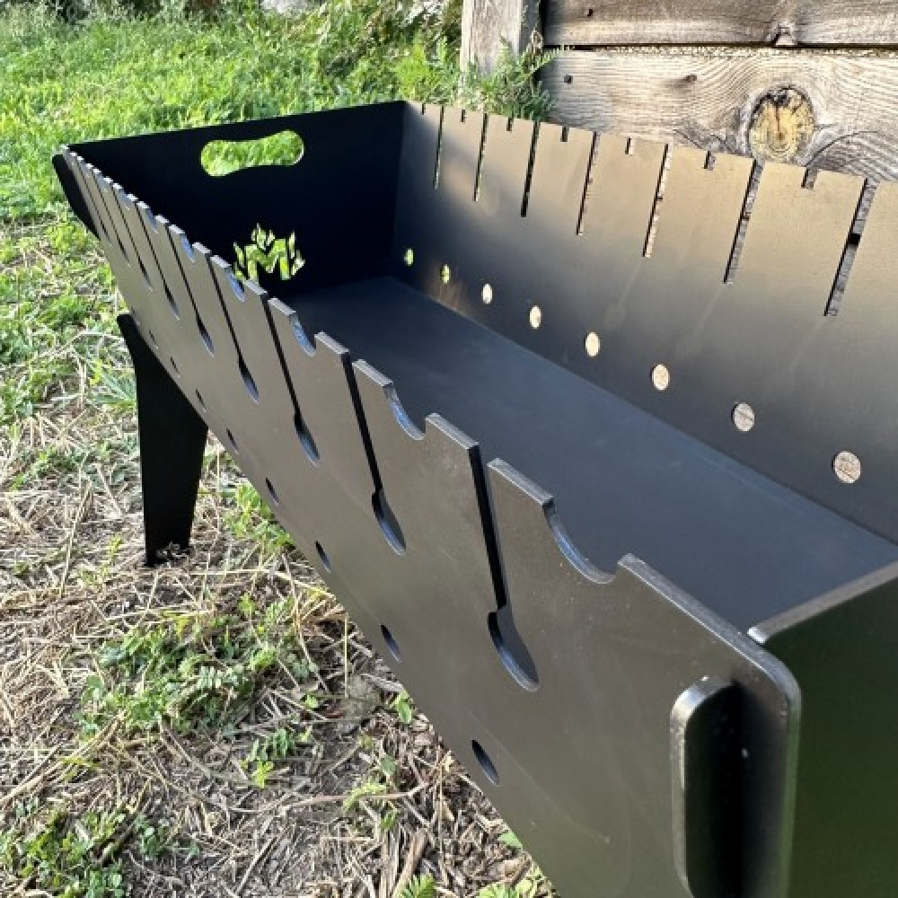 Мангал розбірний 3 мм на 10 шампурів