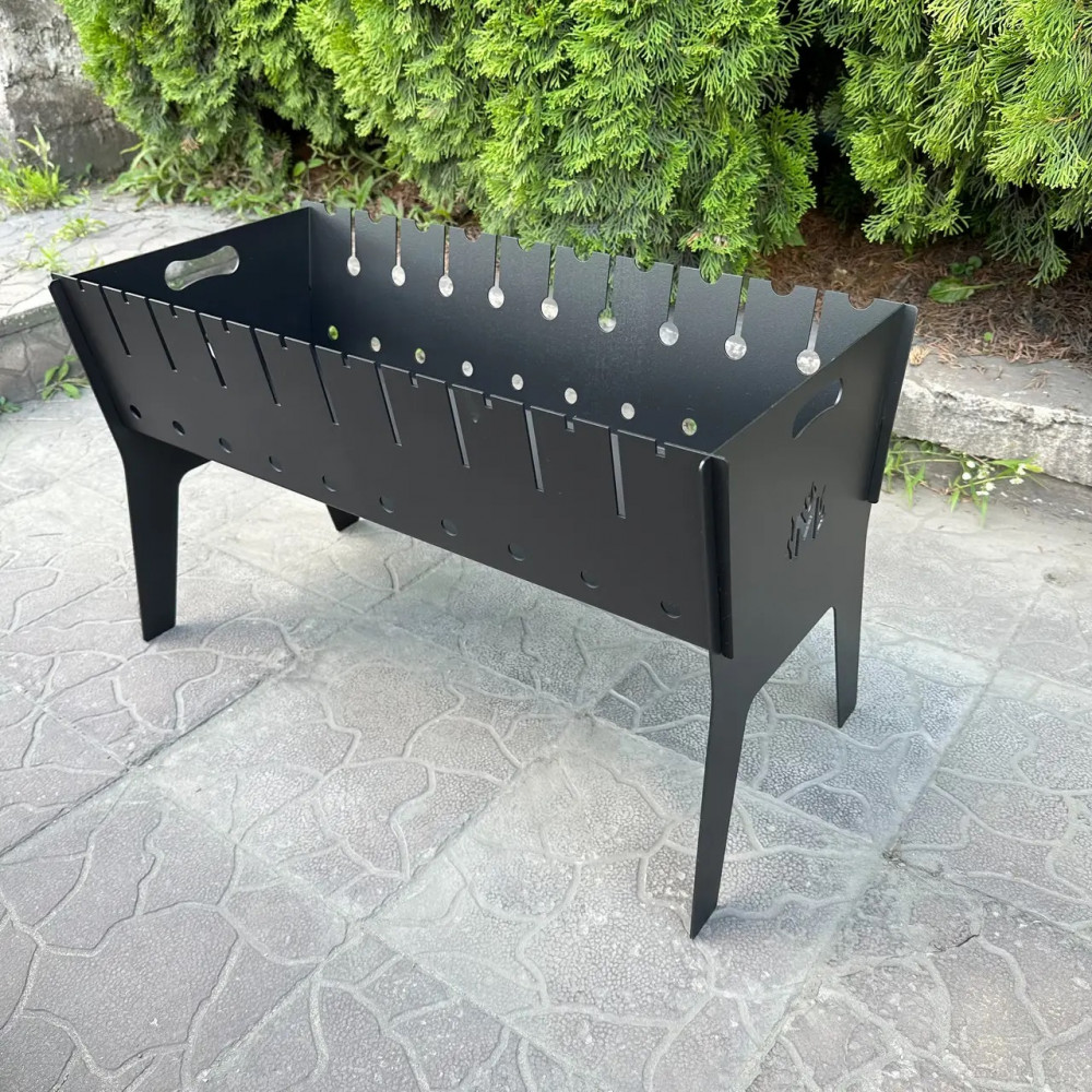 Мангал розбірний 3 мм на 10 шампурів