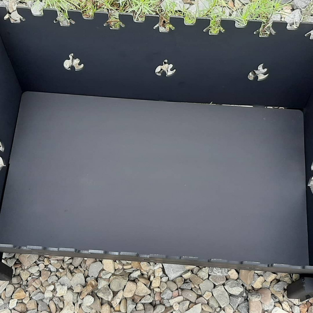 Мангал розкладний 3 мм на 7 шампурів на зйомних ніжках