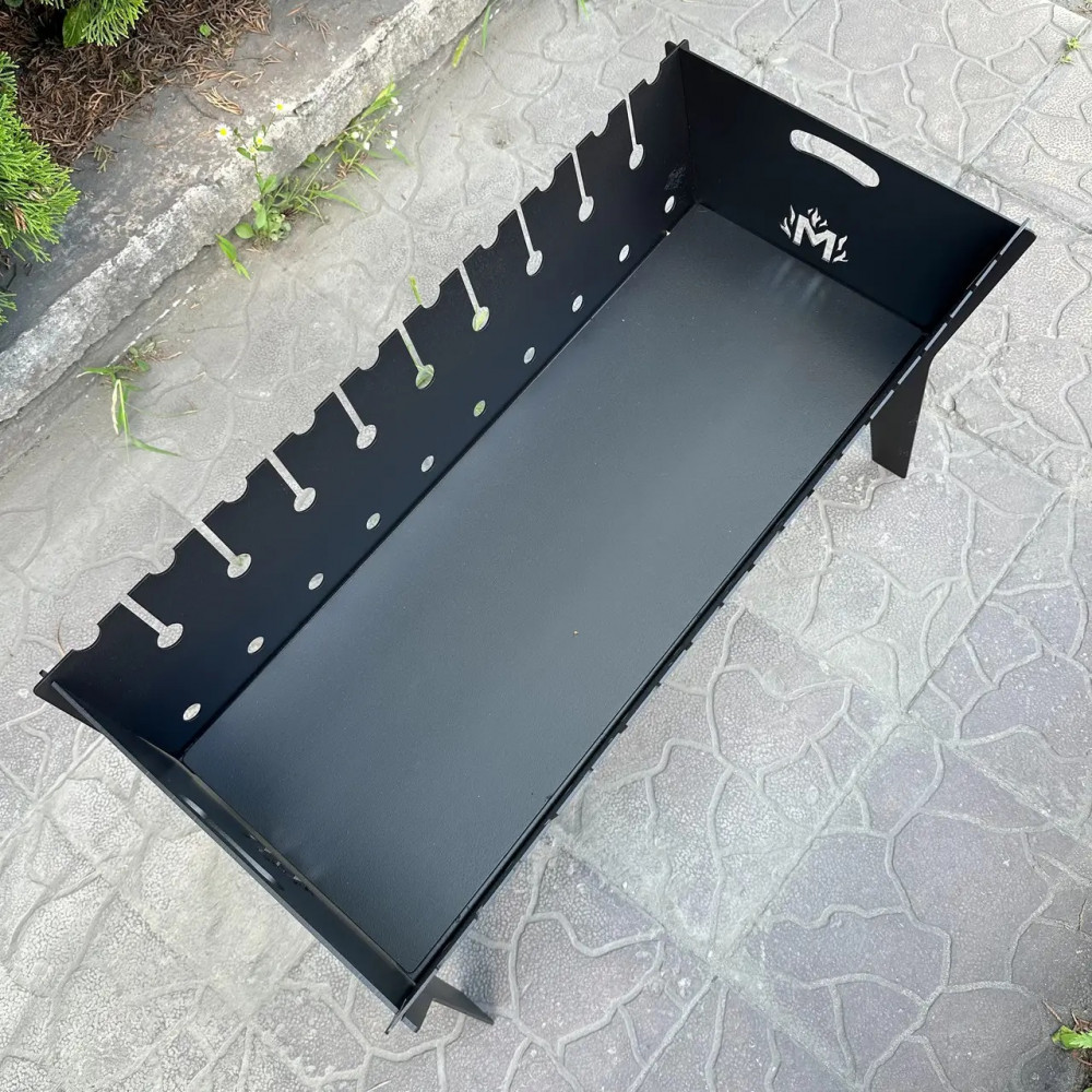 Мангал розбірний 3 мм на 10 шампурів