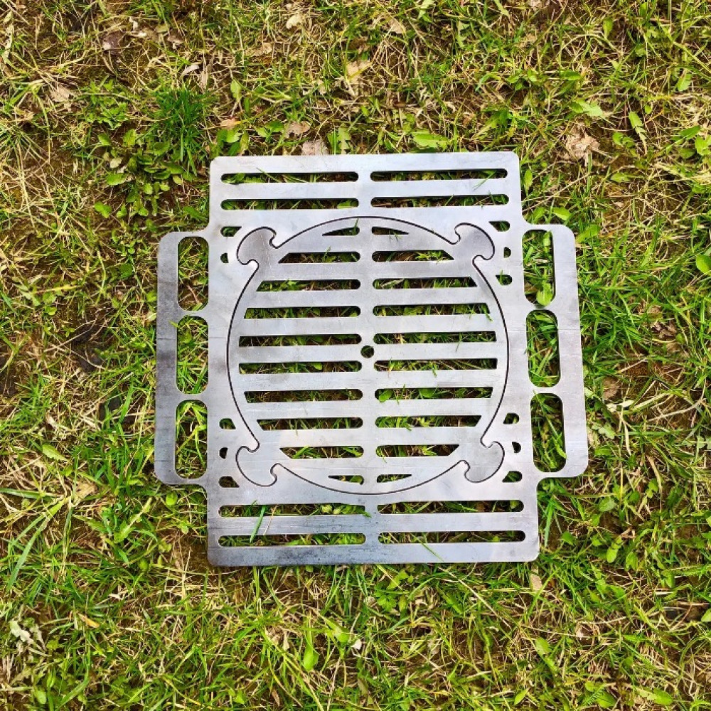 Мангал розбірний 3 мм на 7 шампурів з решіткою-гриль 2 в 1