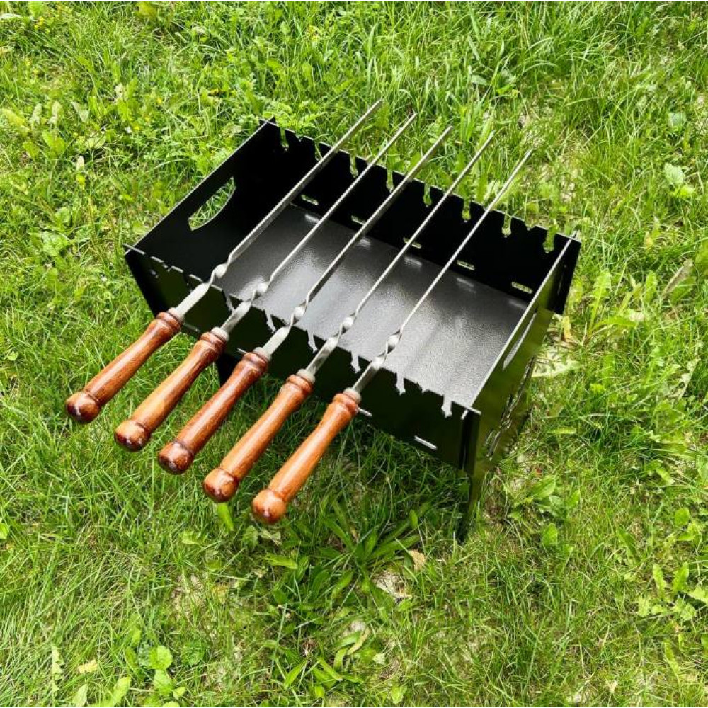 Мангал розбірний 3 мм на 8 шампурів