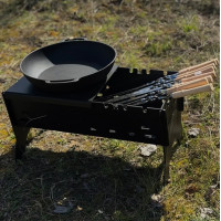 Мангал разборной 4 мм на 8 шампуров