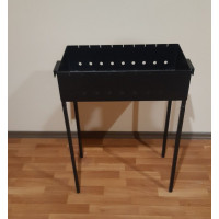 Мангал на 9 шампуров со съемными ножками, 4 мм