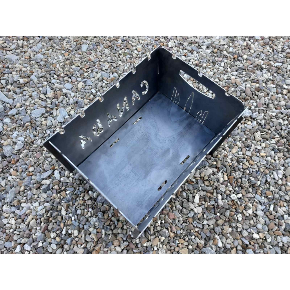 Мангал розкладний UKRAINE на 6 шампурів + ПОДАРУНОК