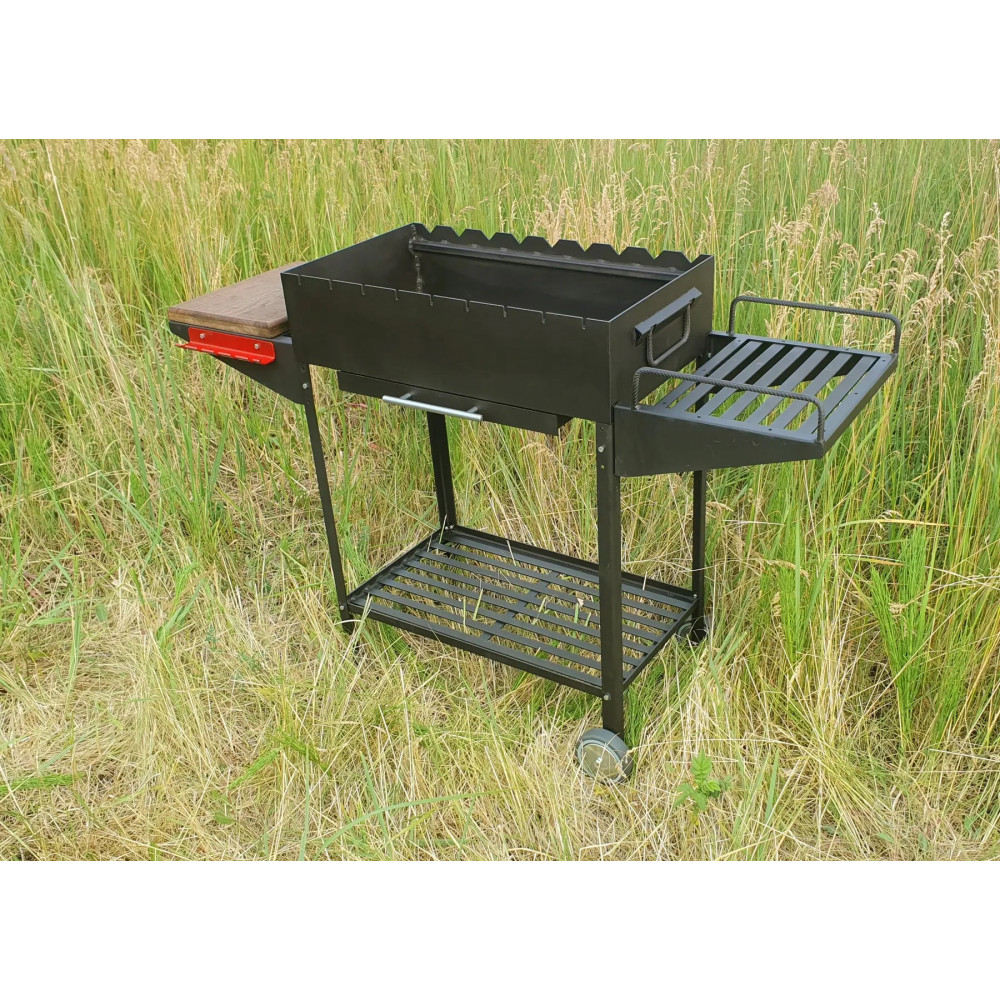 Мангал с зольником на 9 шампуром усиленный