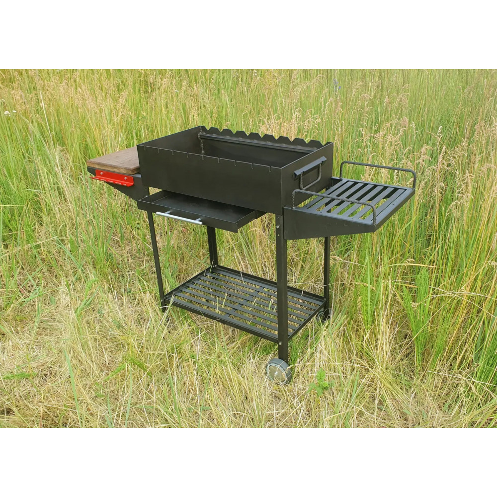 Мангал с зольником на 9 шампуром усиленный