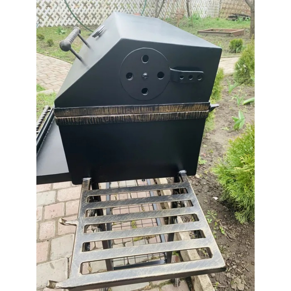 Мангал с крышкой и зольником