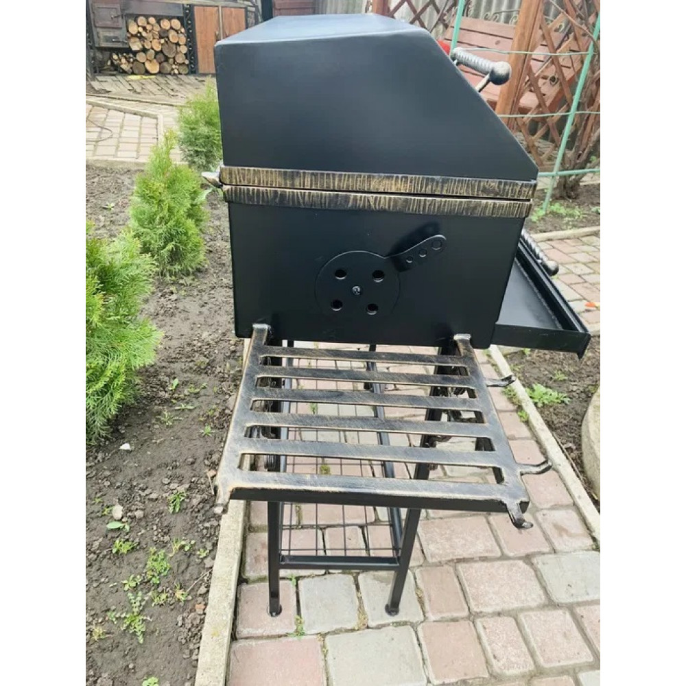 Мангал с крышкой и зольником