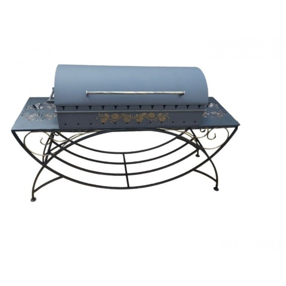 Мангал з кришкою на 12 шампурів