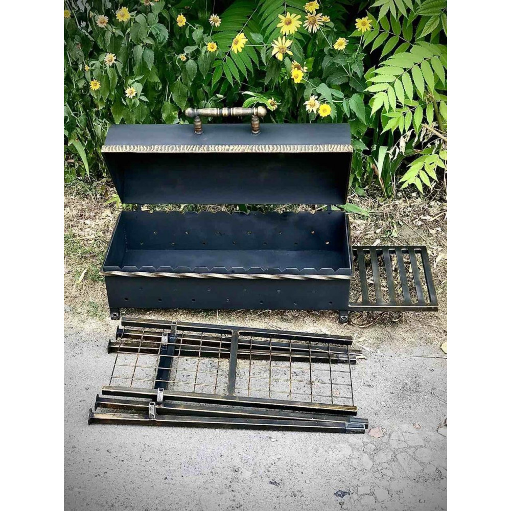 Мангал з кришкою на 13 шампурів