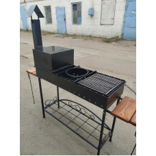 Мангал з пічкою + ПОДАРУНОК