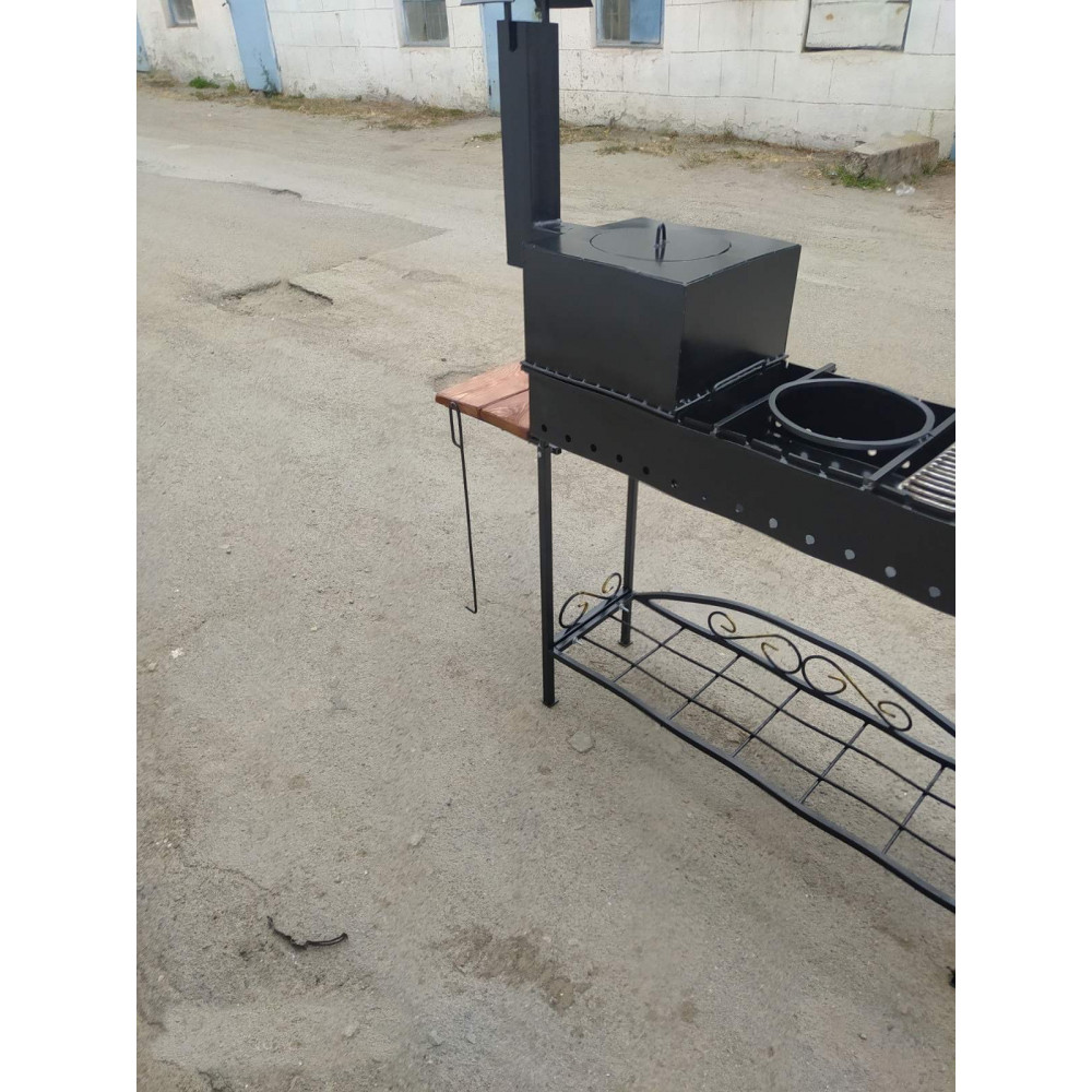 Мангал з пічкою + ПОДАРУНОК