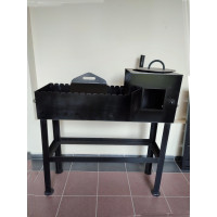 Мангал з пічкою під казан