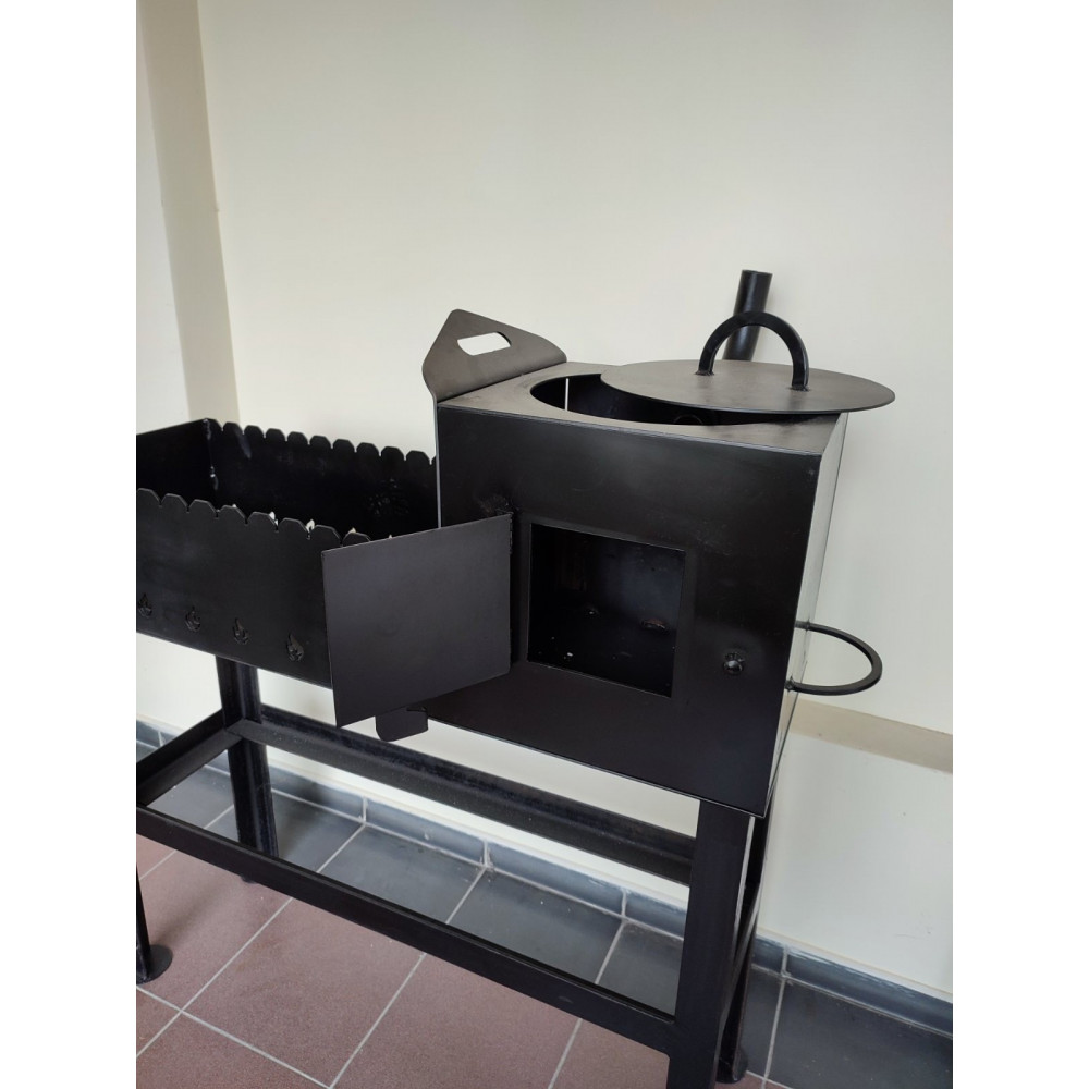 Мангал з пічкою під казан