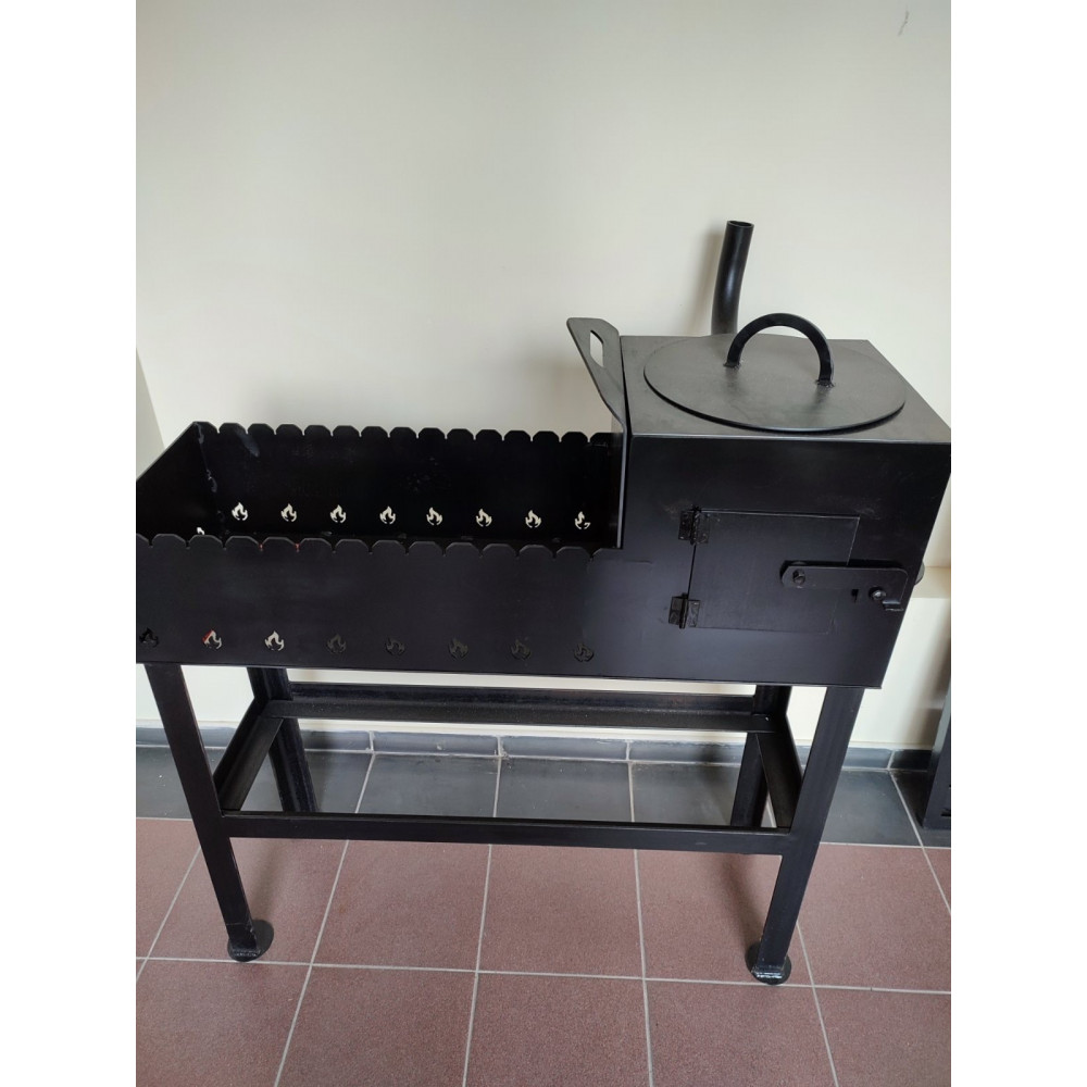 Мангал з пічкою під казан